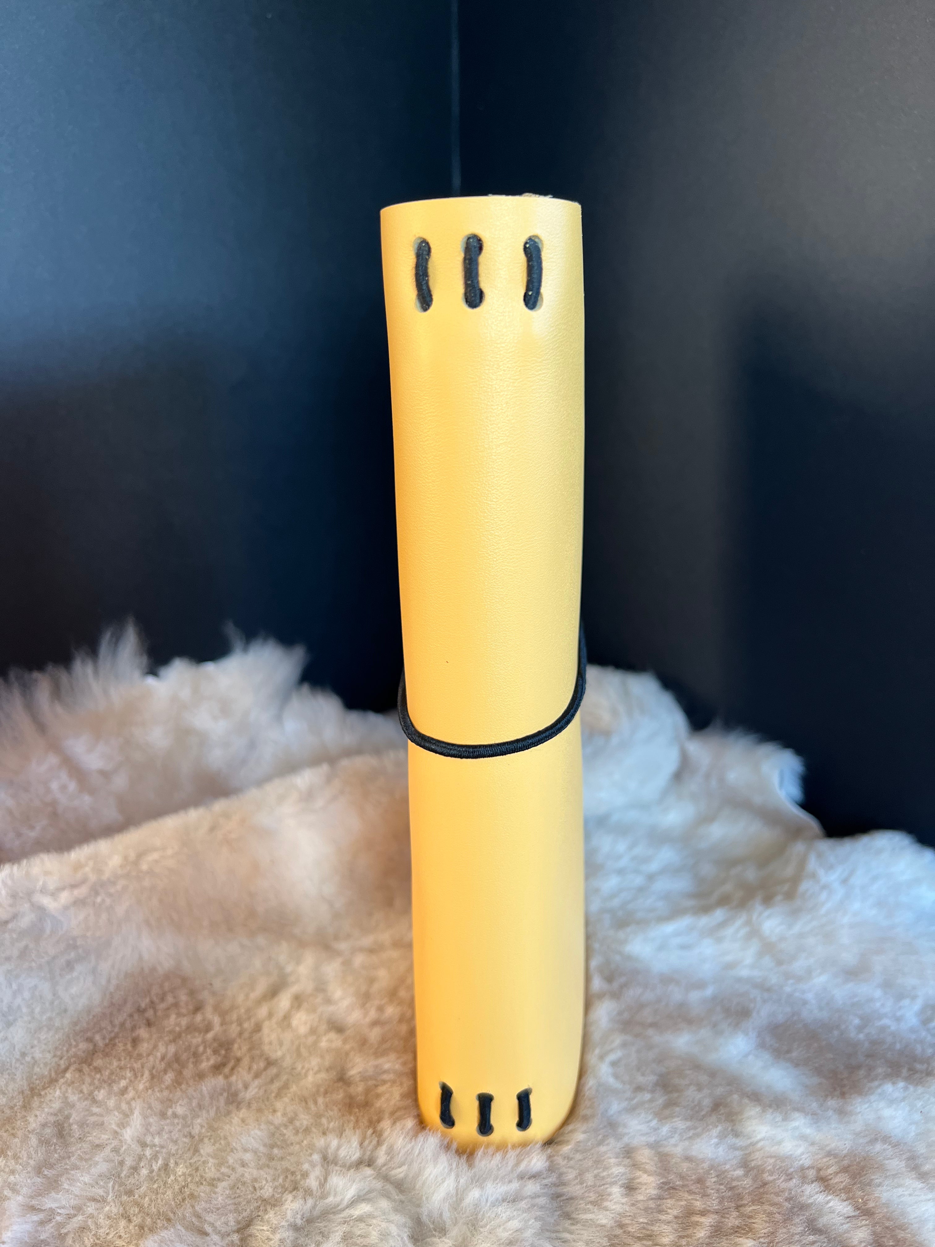 Kožený zápisník A5 - Žltý - Taxi Yellow - dlhá verzia