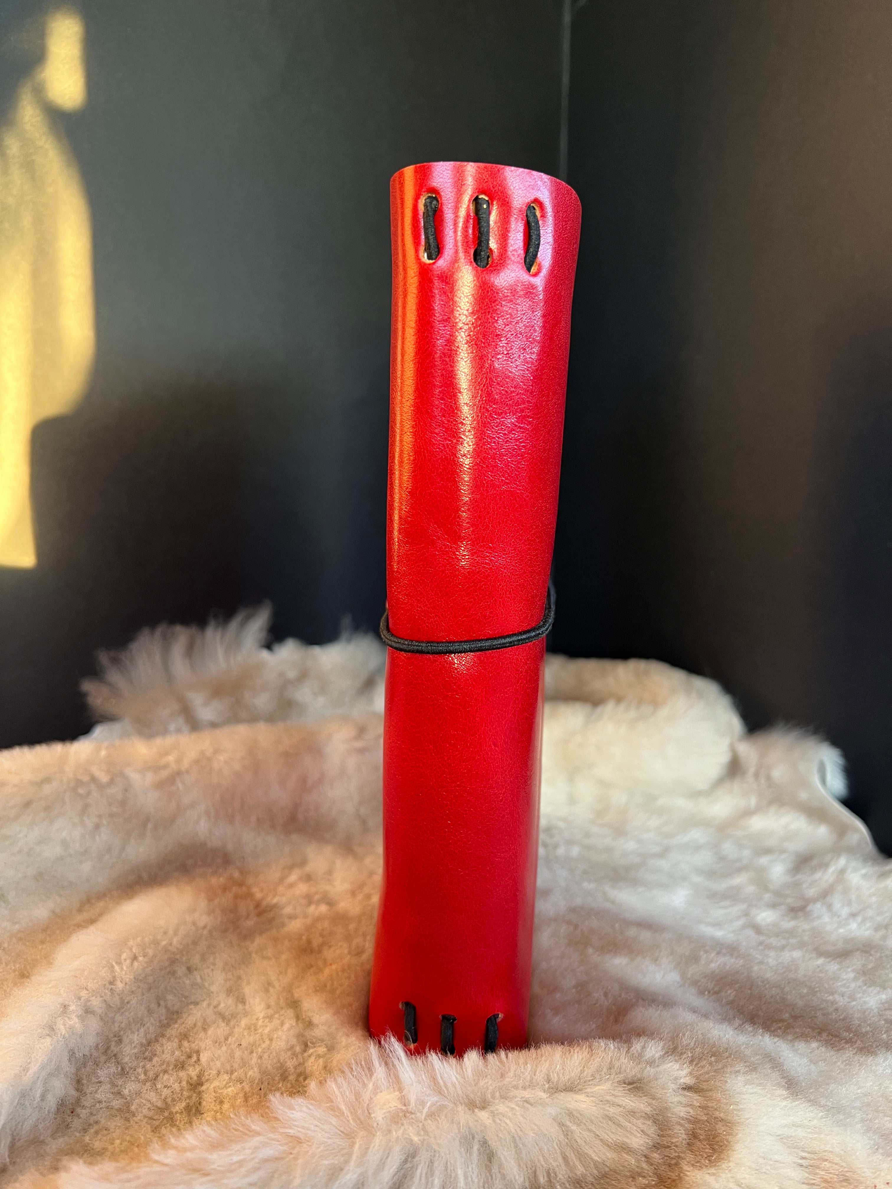 Kožený zápisník A5 - Červený - Red diamond - dlhá verzia