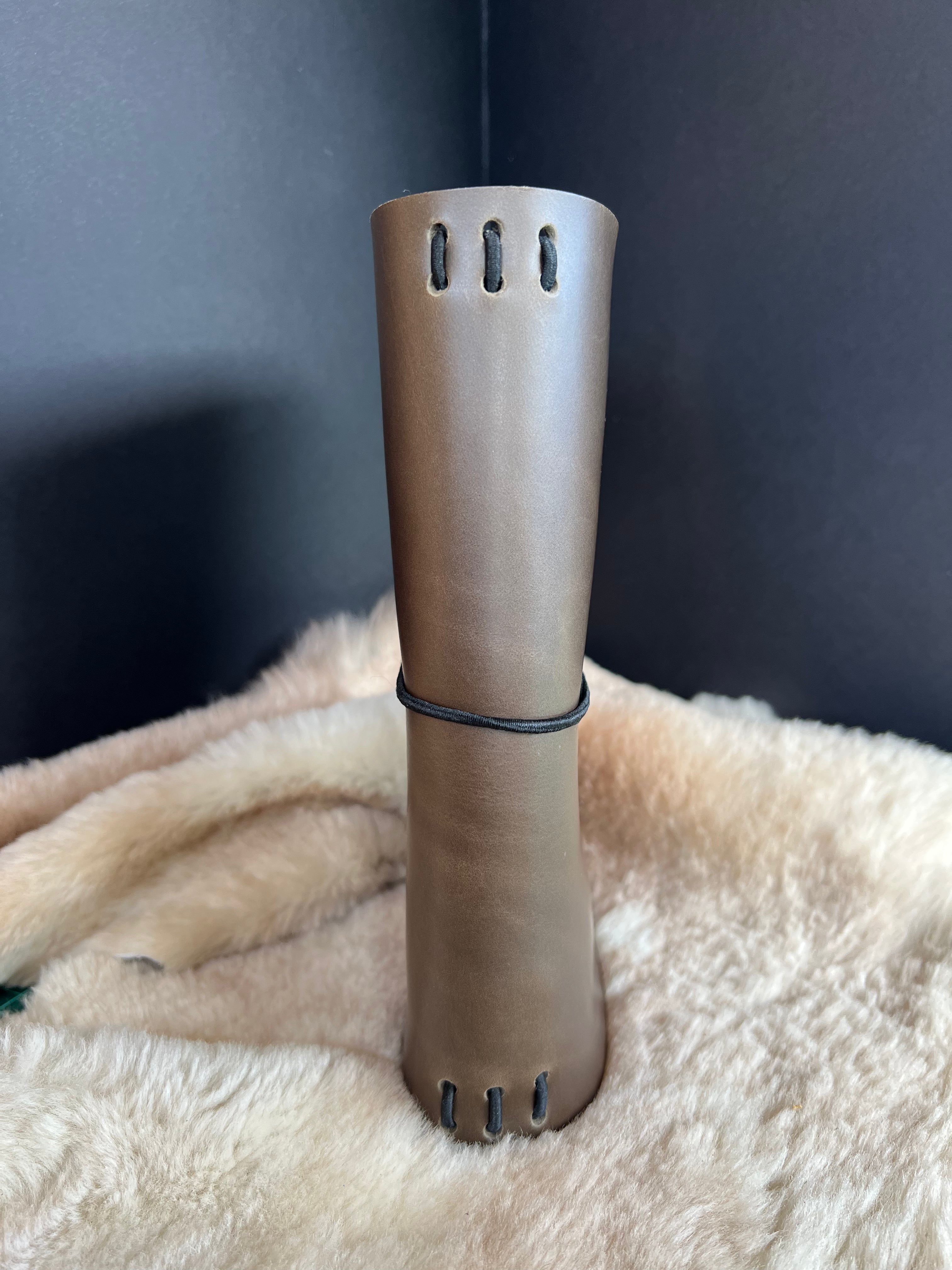 Kožený zápisník A5 - Zelená - Green Dark - dlhá verzia