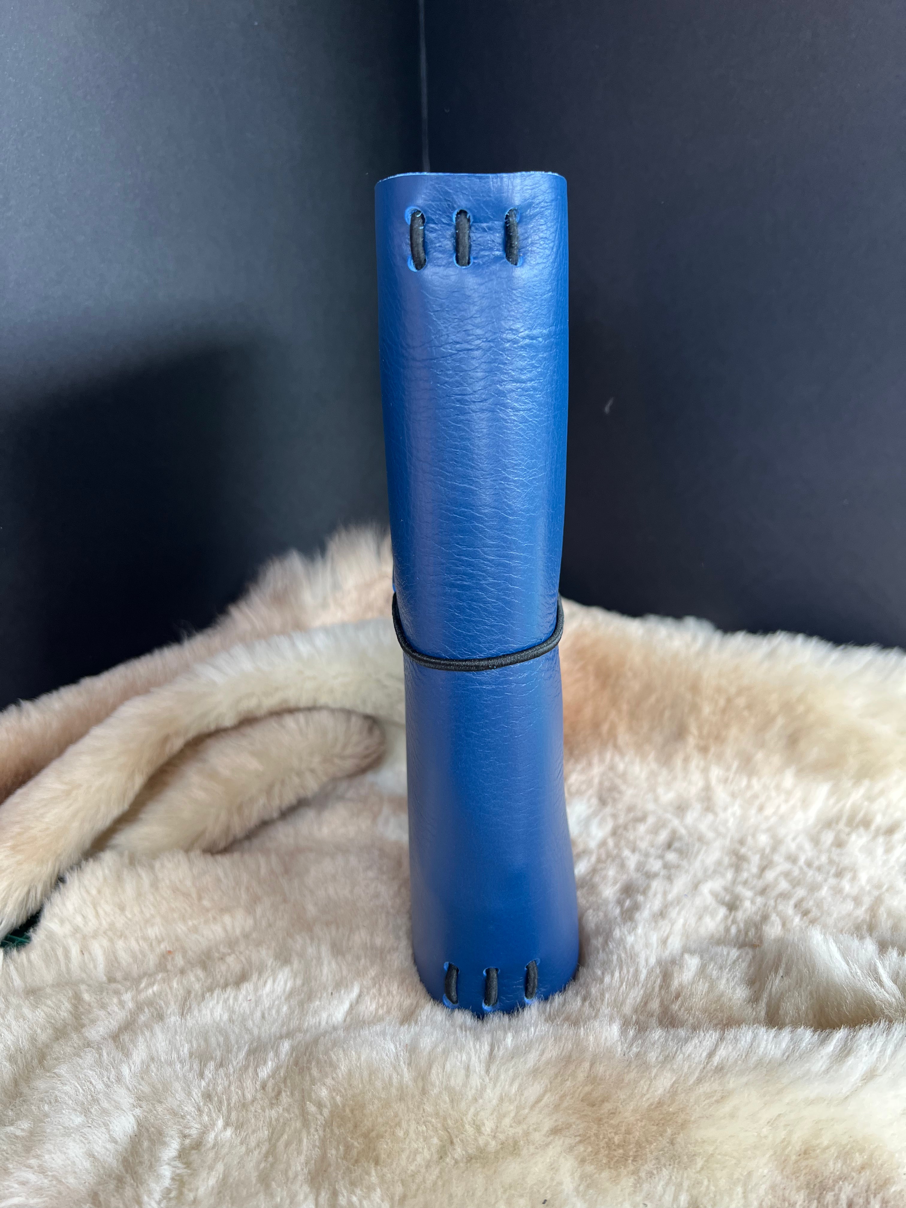 Kožený zápisník A5 - Modrá - Blue Navy - dlhá verzia