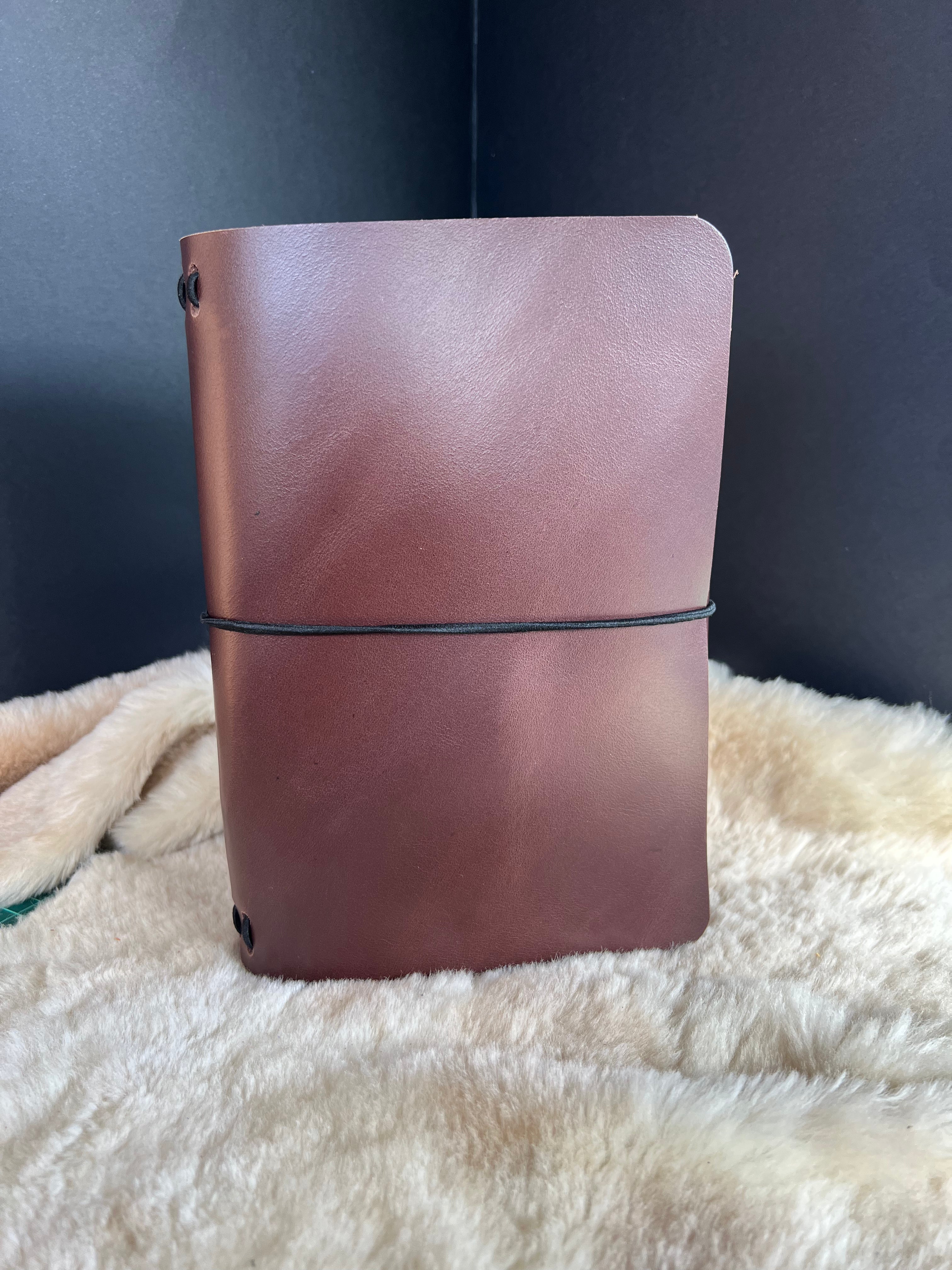 Kožený zápisník A5 - Hnedá - Brown Chocolate - dlhá verzia