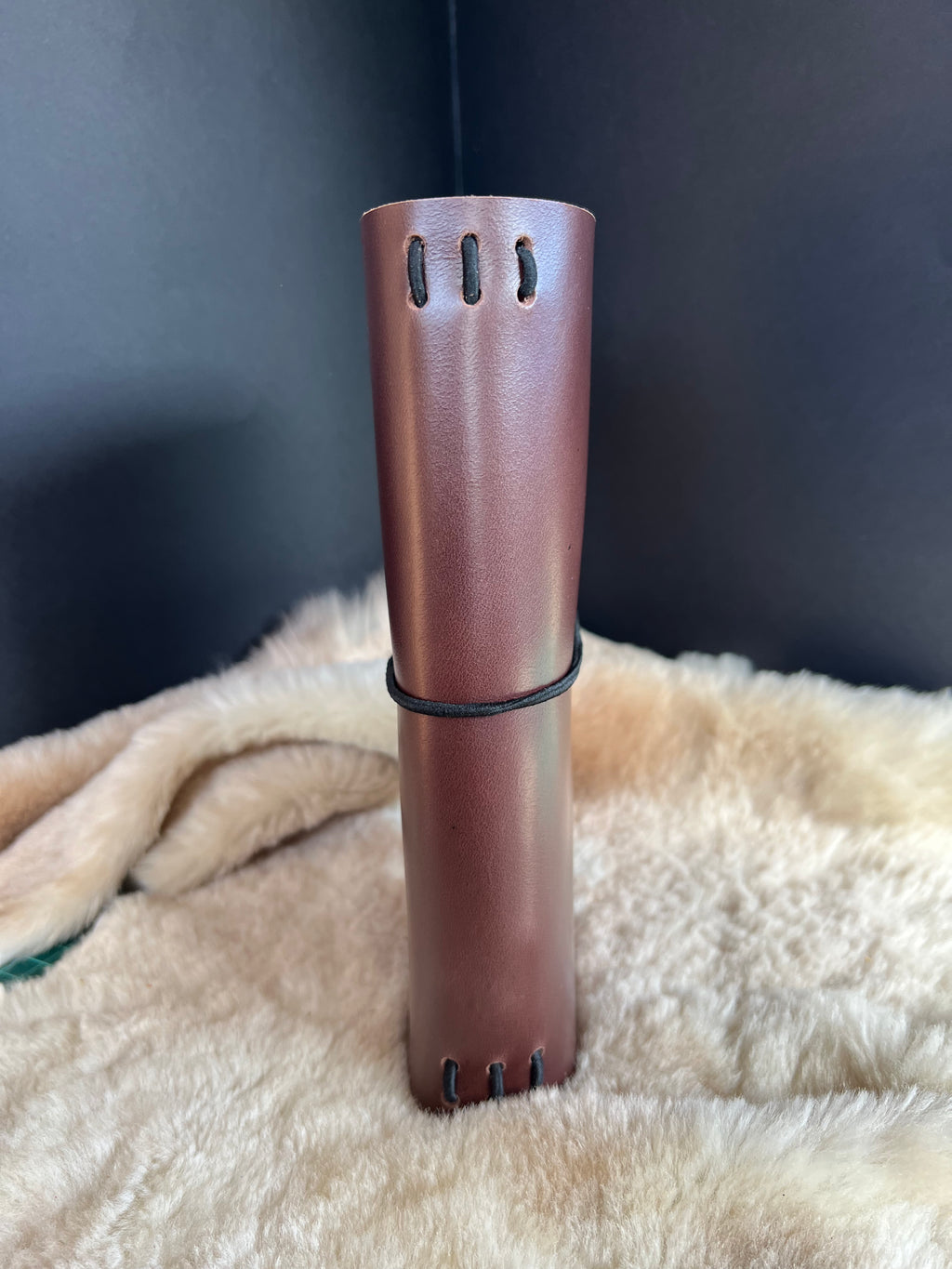 Kožený zápisník A5 - Hnedá - Brown Chocolate - dlhá verzia
