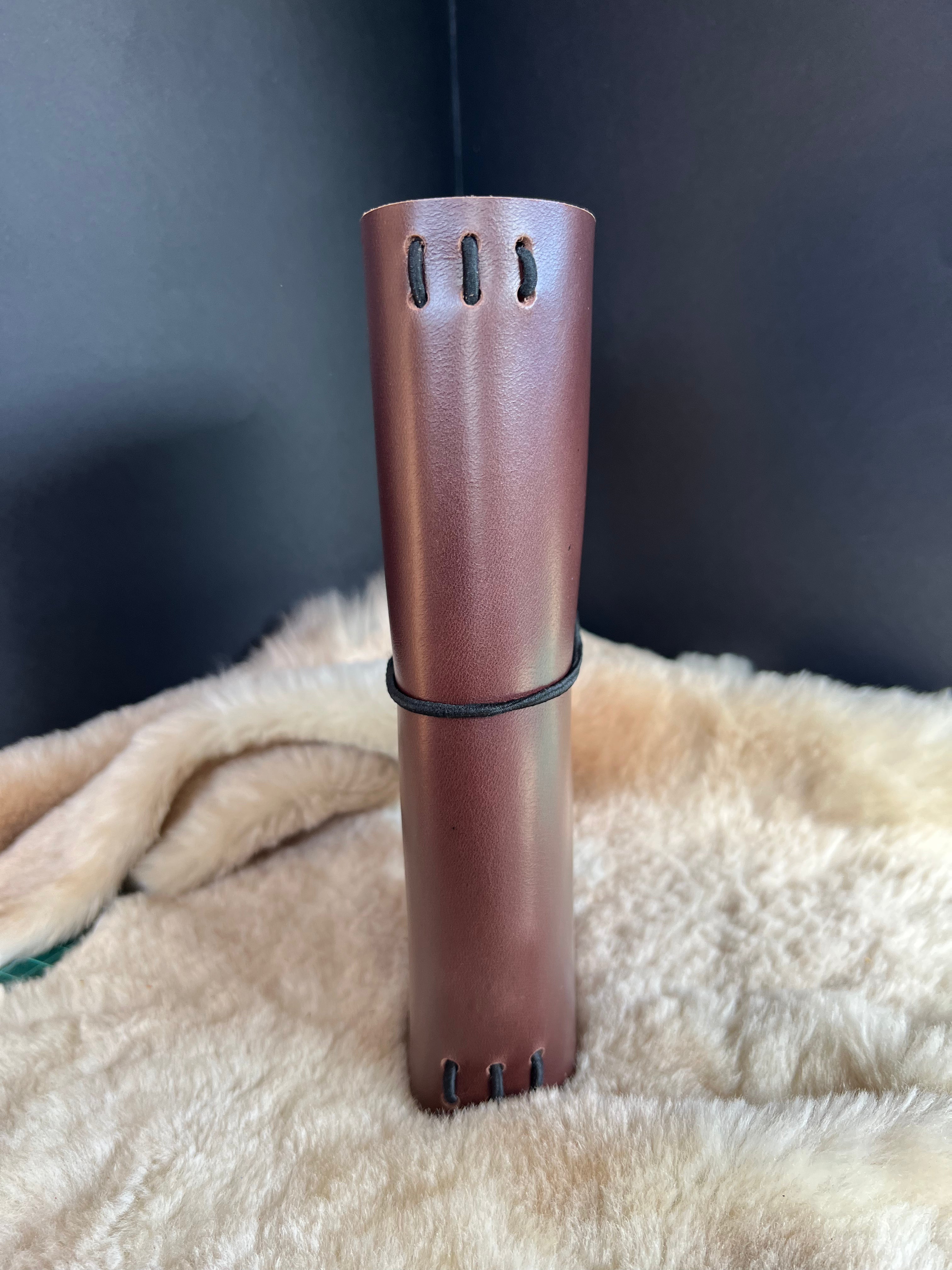 Kožený zápisník A5 - Hnedá - Brown Chocolate - dlhá verzia