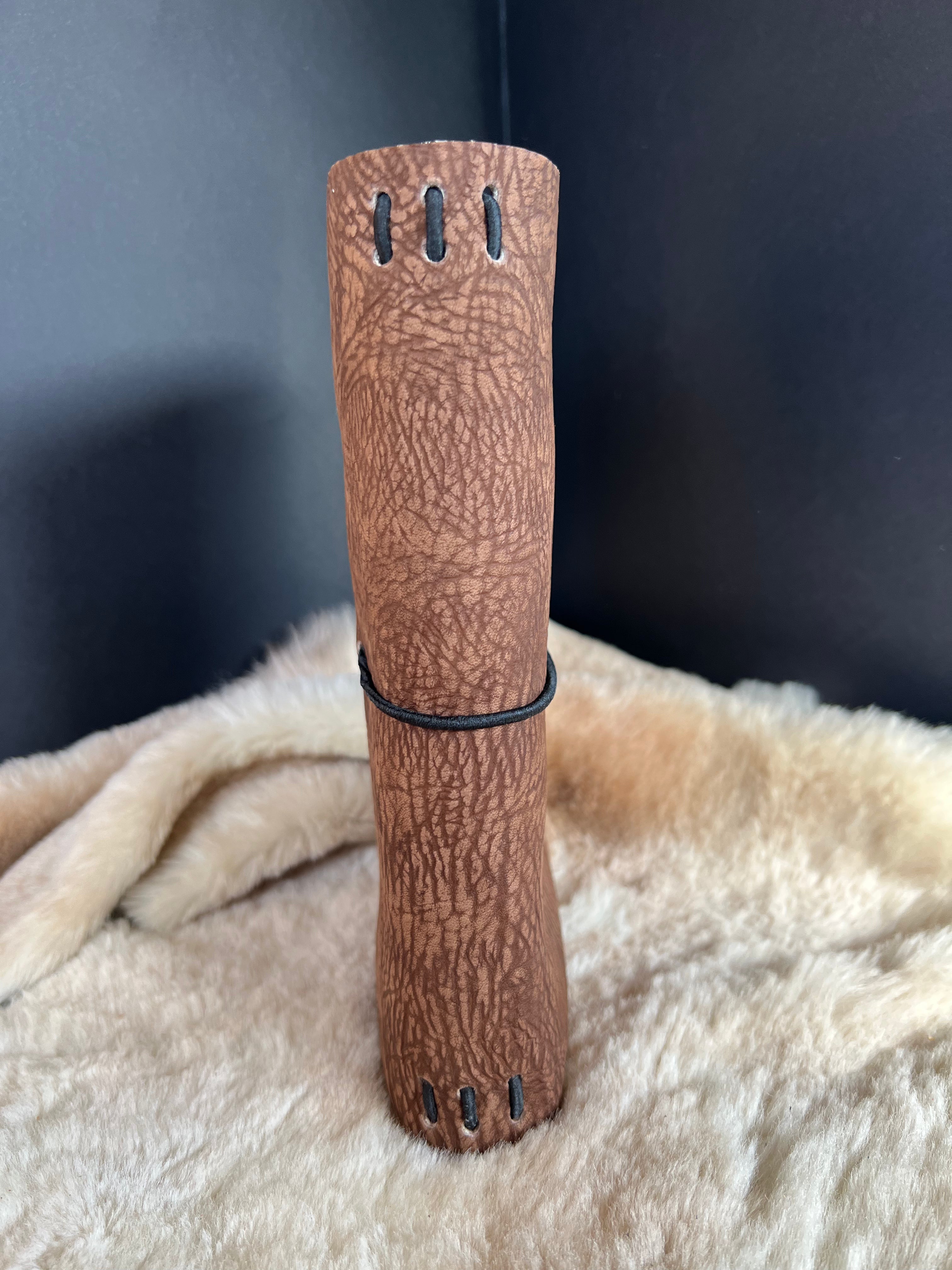 Kožený zápisník A5 - Hnedá - Brown T-rex - dlhá verzia