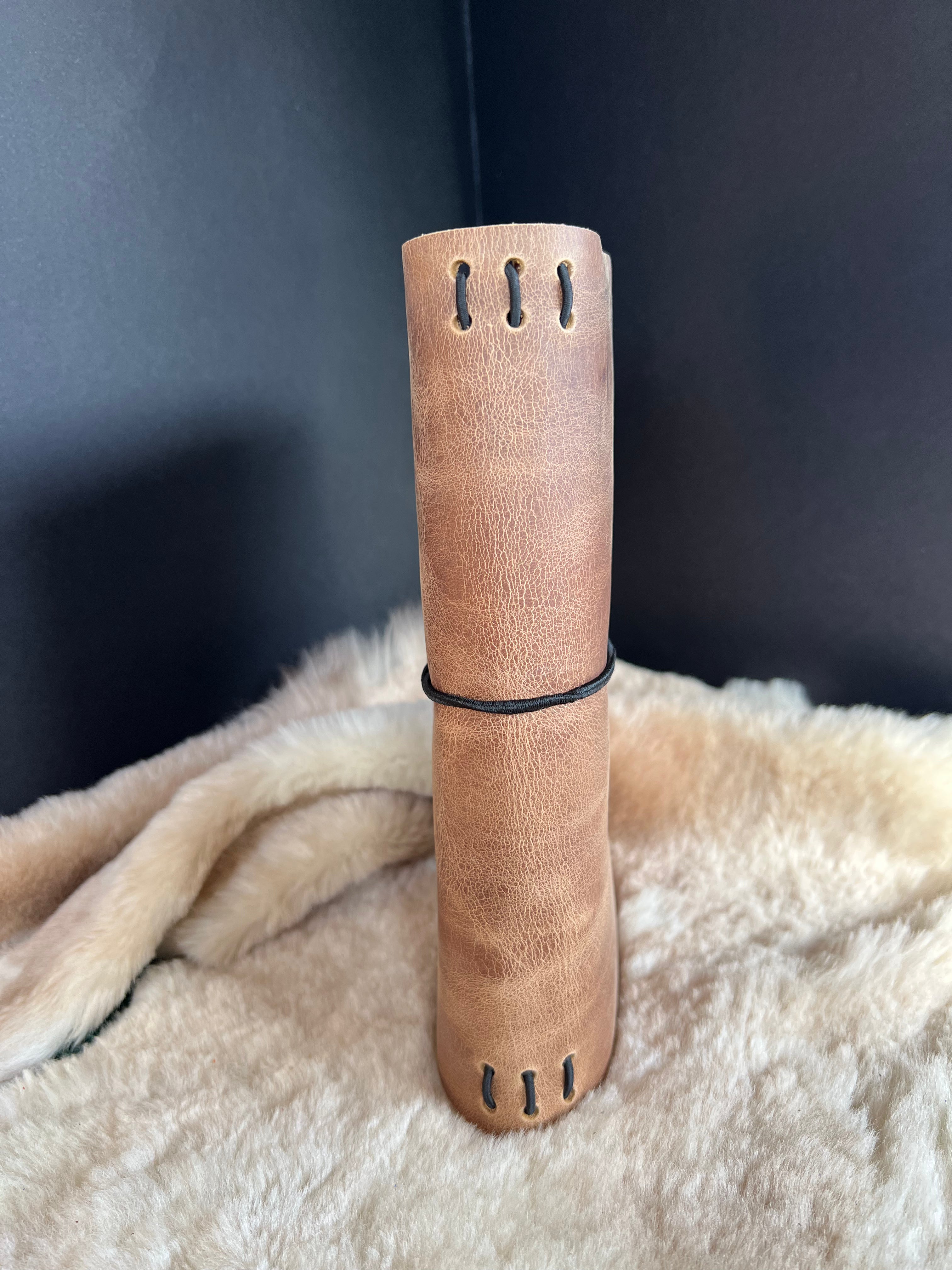 Kožený zápisník A5 - Hnedá - Brown crazy horse light - dlhá verzia