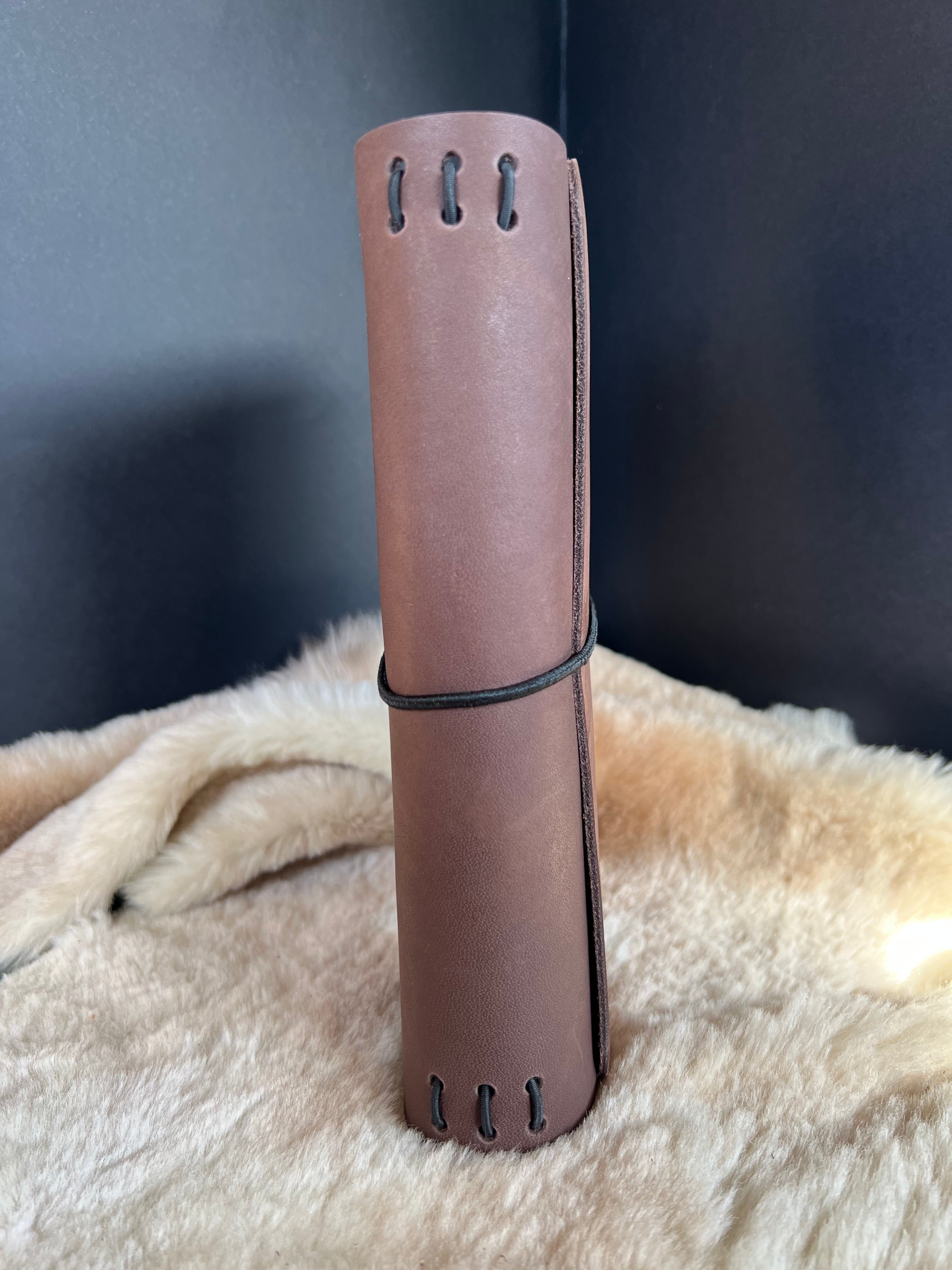 Kožený zápisník A5 - Hnedá - Brown Kakao - dlhá verzia