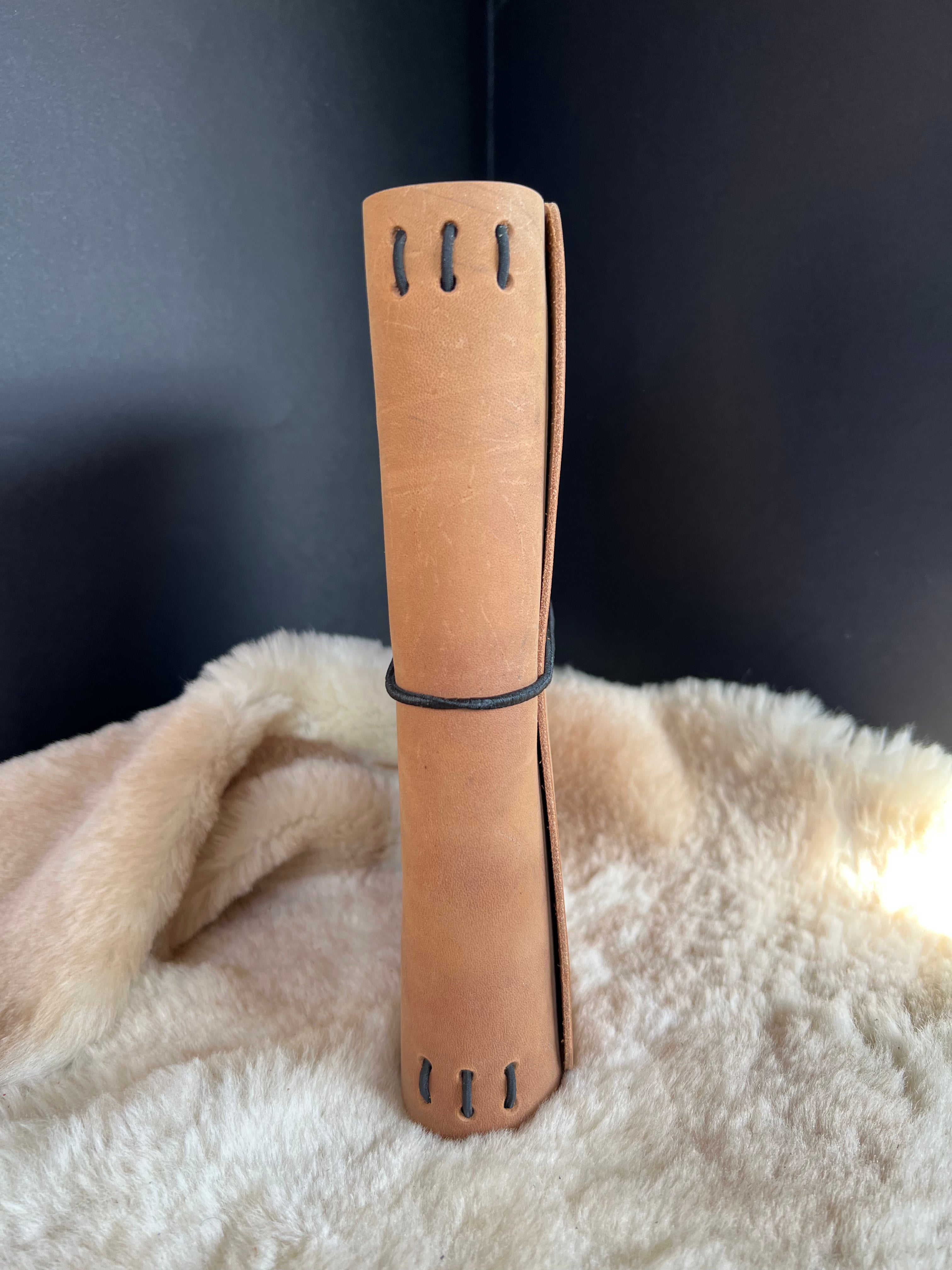 Kožený zápisník A5 - Hnedá - Brown Light - dlhá verzia