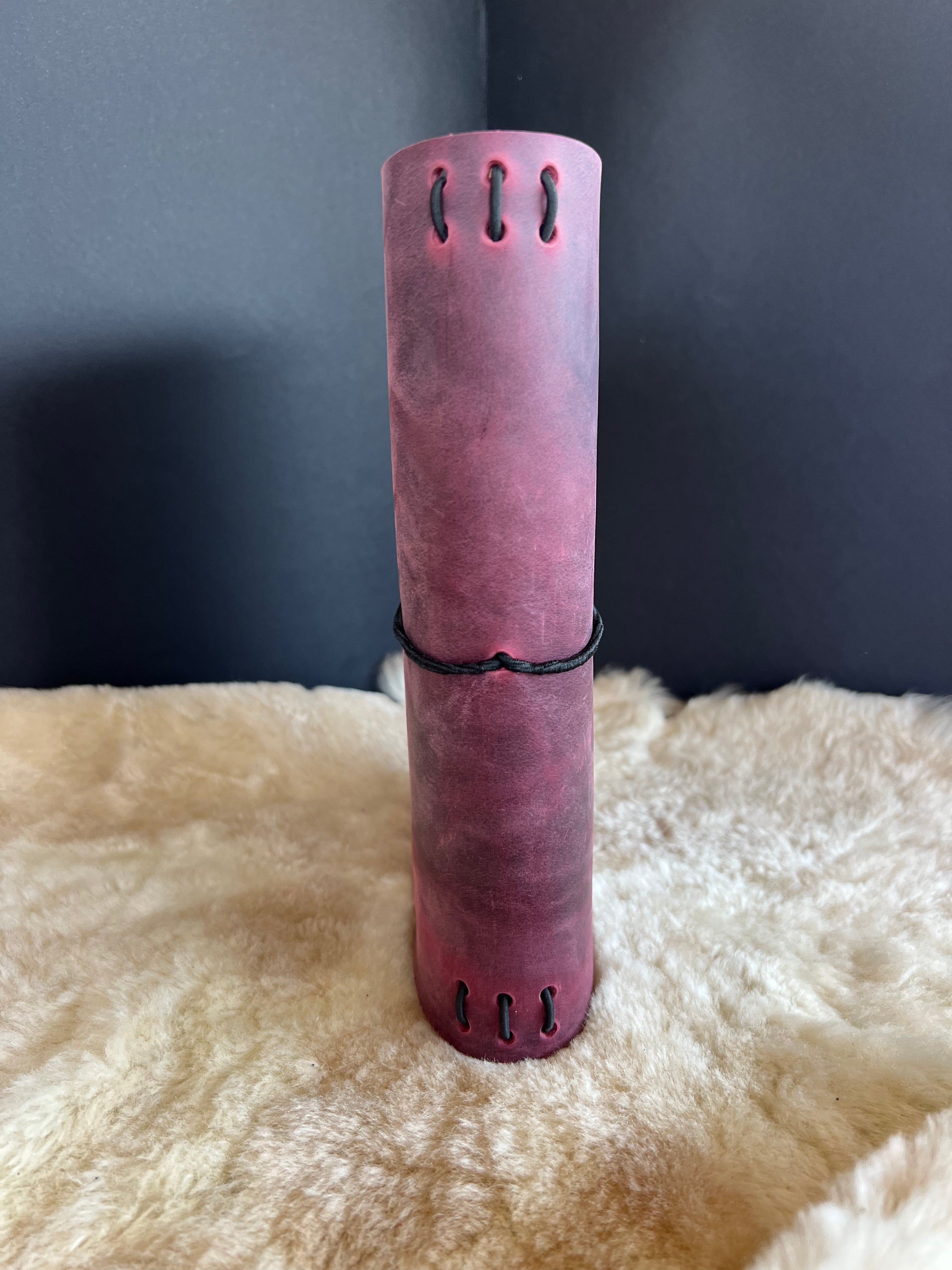Kožený zápisník A5 - Ružová - Pink Dracula - Krátka verzia