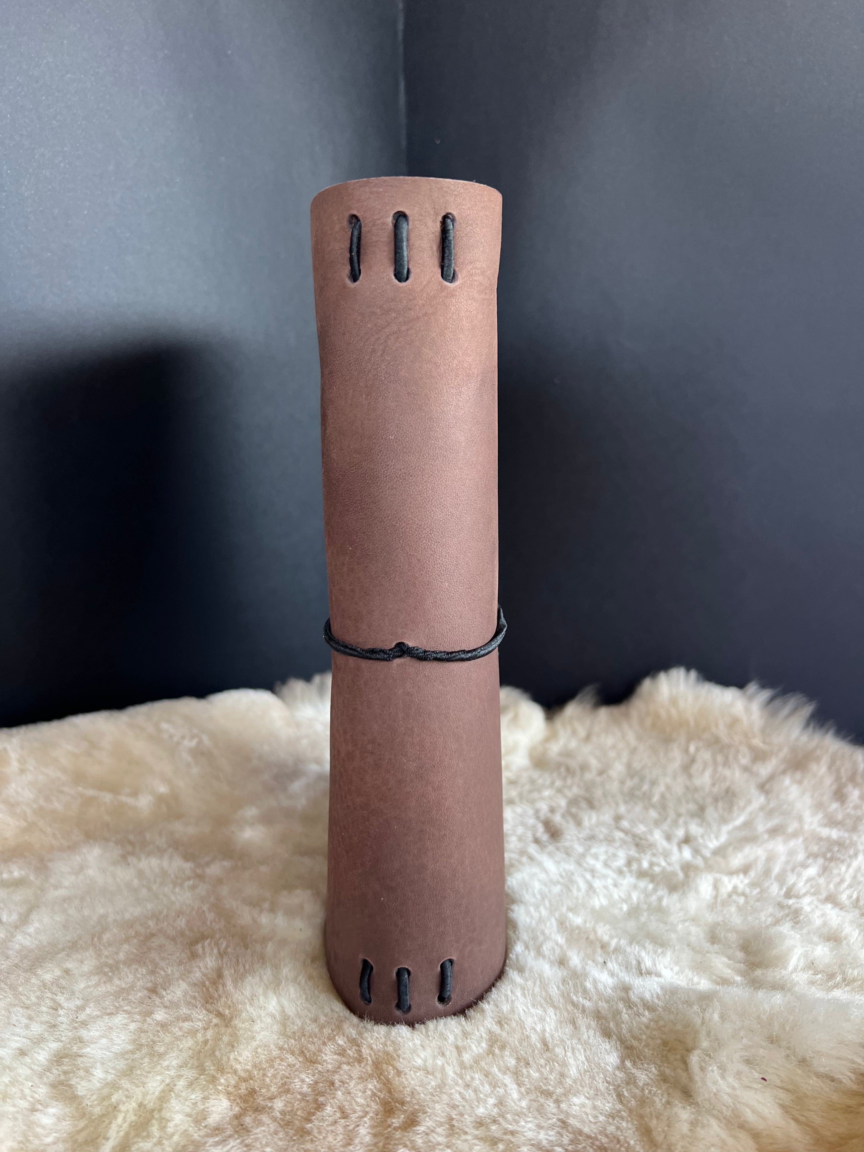 Kožený zápisník A5 - Hnedá - Brown Kakao - krátka verzia