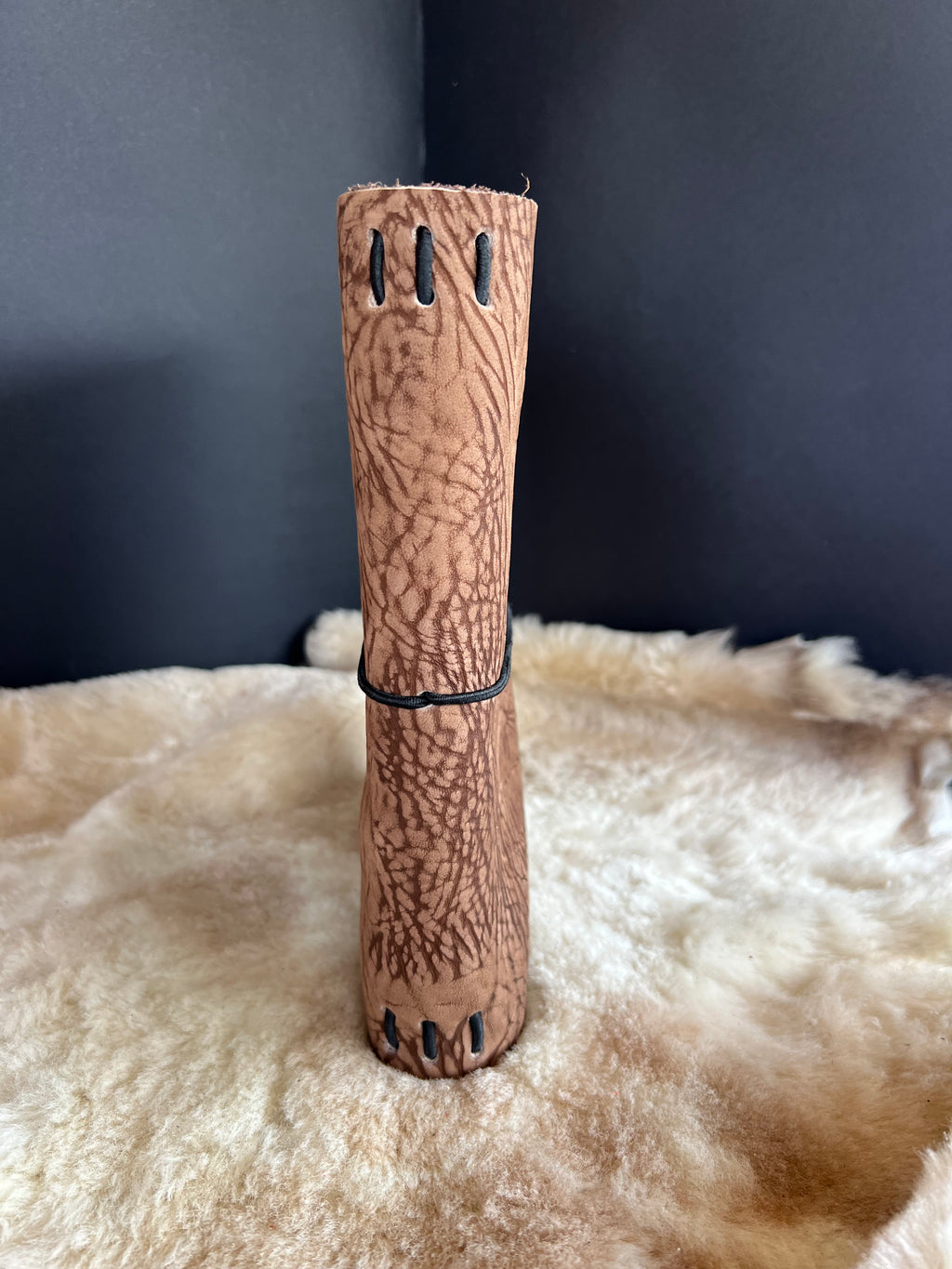 Kožený zápisník A5 - Hnedá - Brown T-rex - krátka verzia