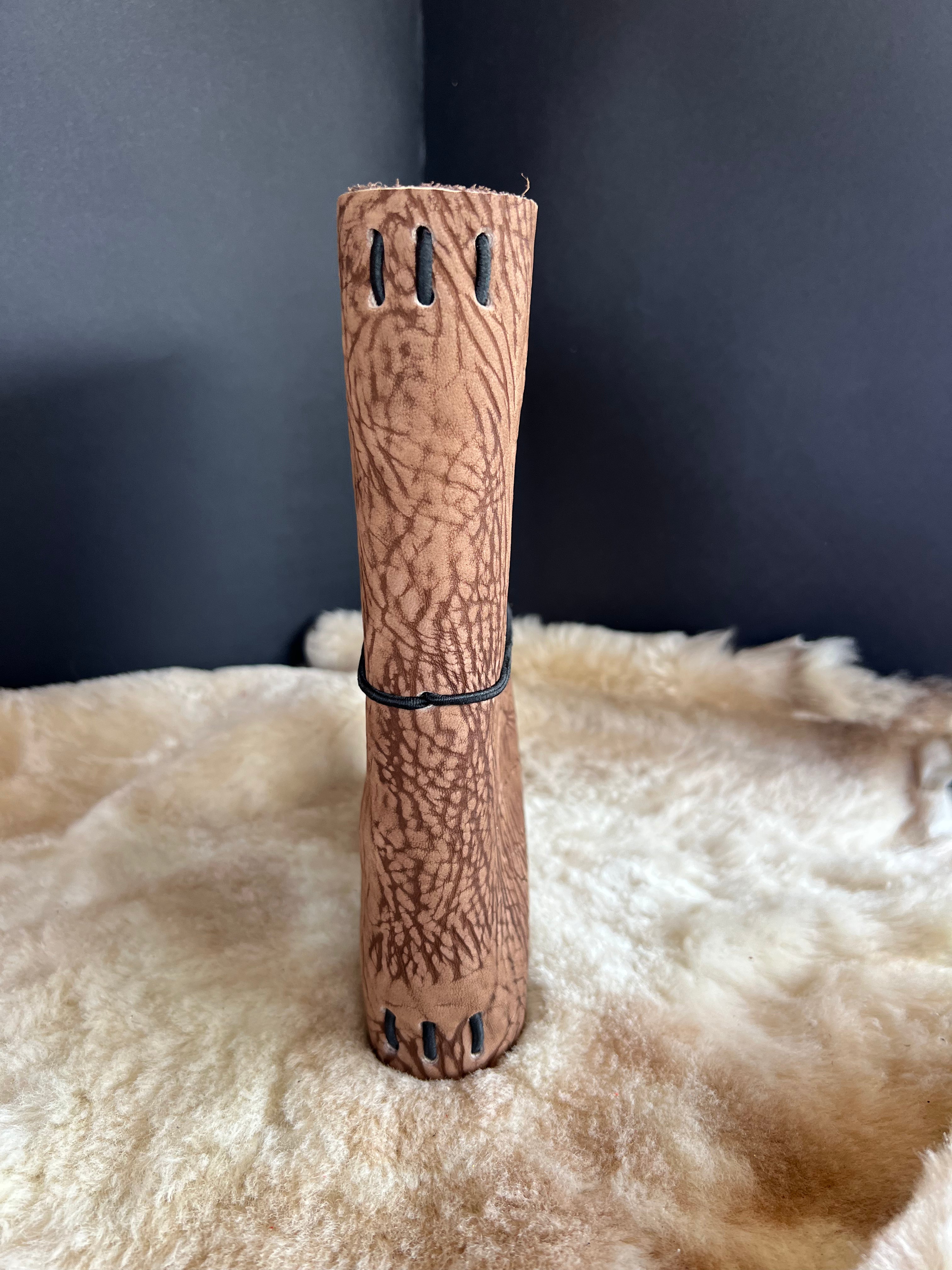 Kožený zápisník A5 - Hnedá - Brown T-rex - krátka verzia