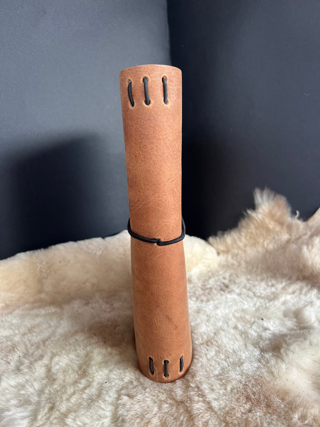 Kožený zápisník A5 - Hnedá - Brown Light - krátka verzia