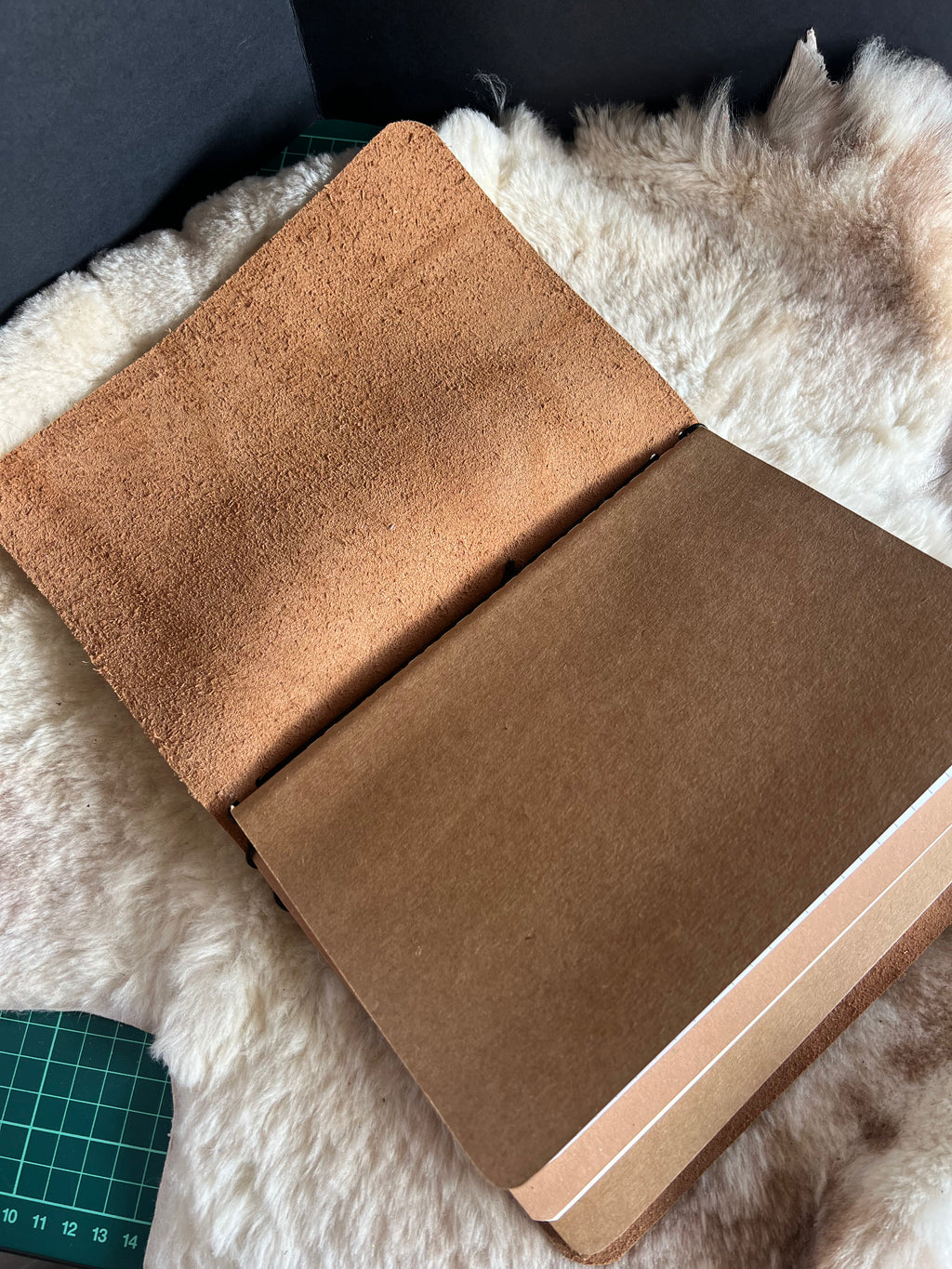 Kožený zápisník A5 - Hnedá - Brown Light - krátka verzia
