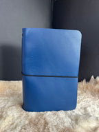 Kožený zápisník A5 - Modrá - Blue Navy - Krátka verzia