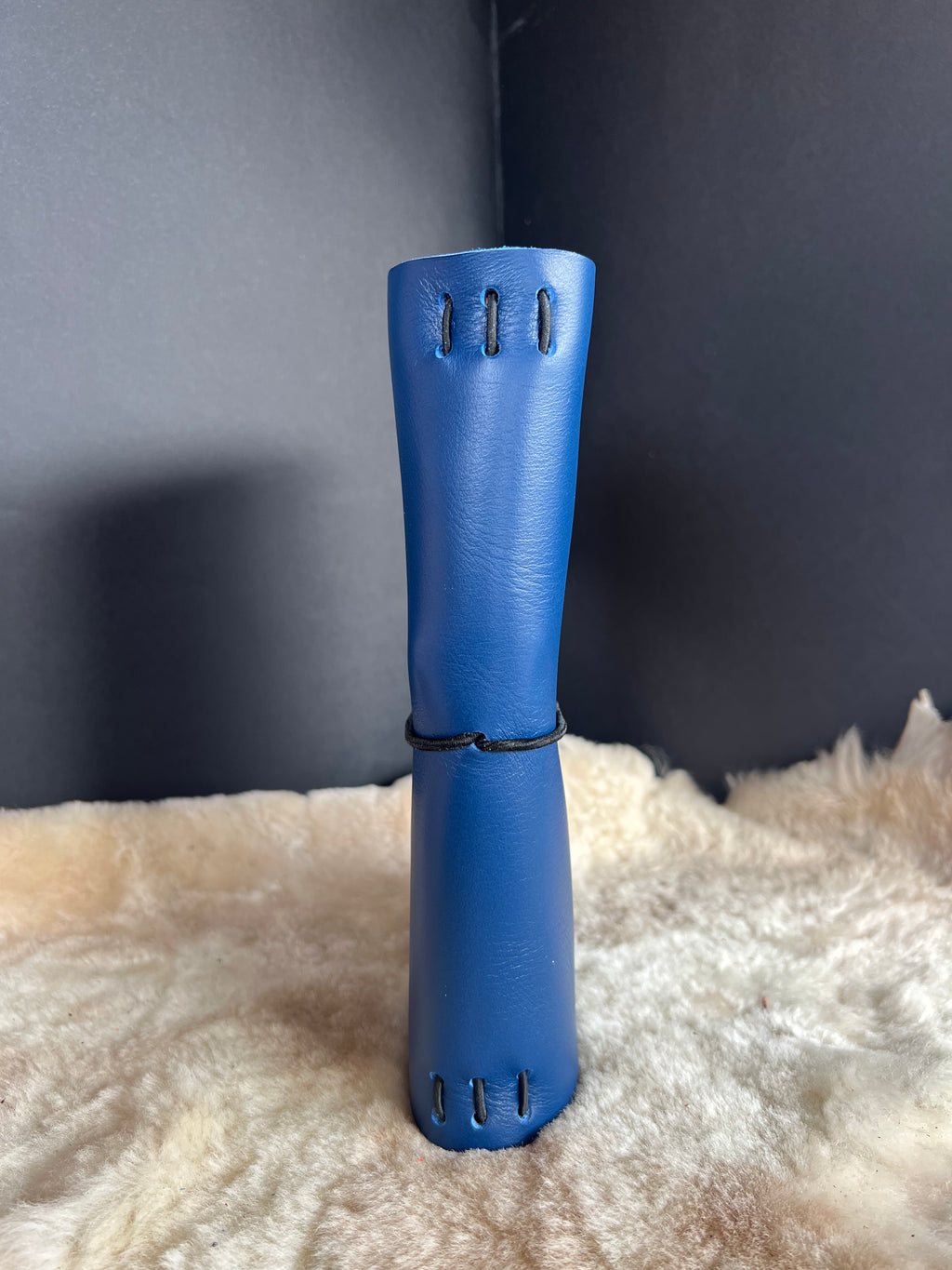 Kožený zápisník A5 - Modrá - Blue Navy - Krátka verzia