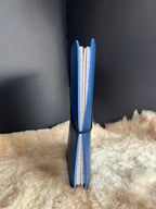 Kožený zápisník A5 - Modrá - Blue Navy - Krátka verzia