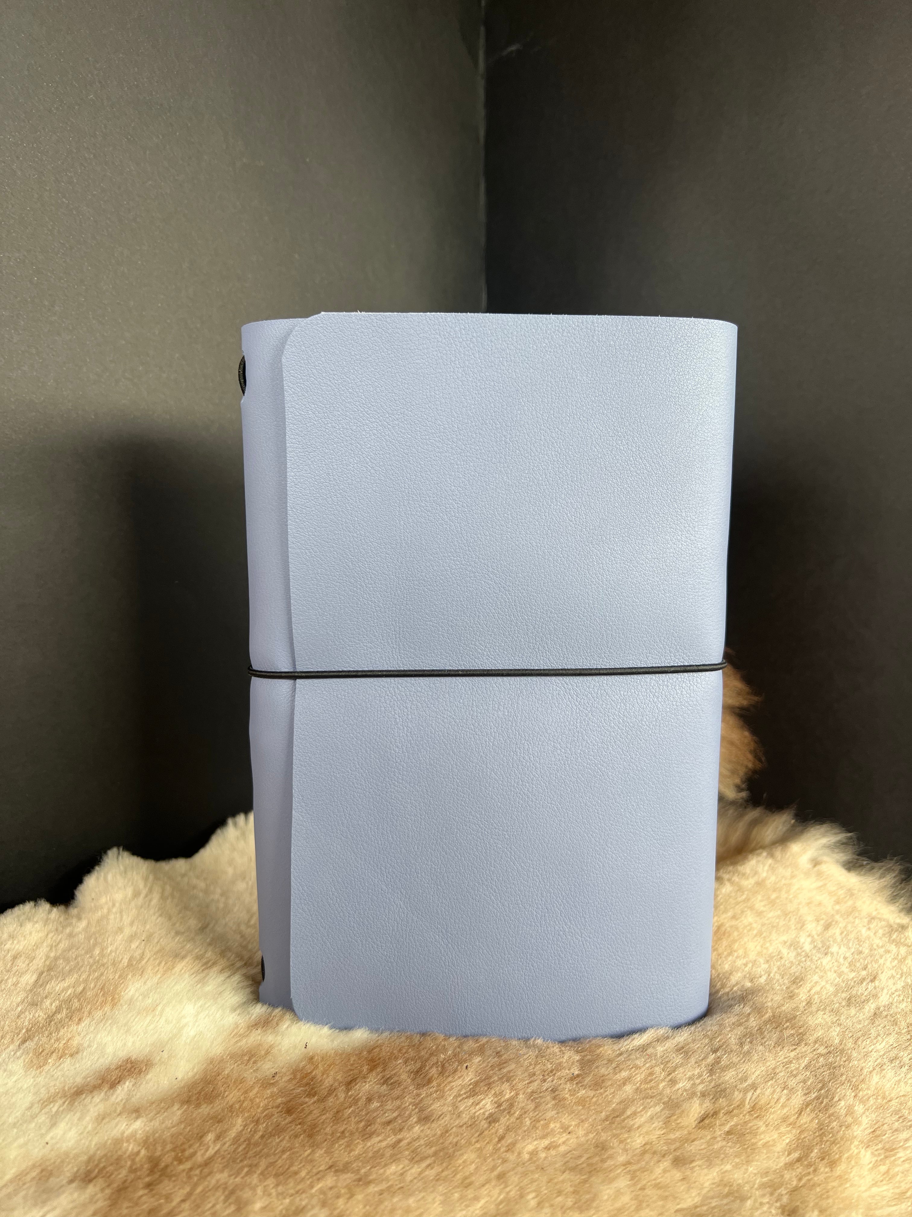 Kožený zápisník A5 - Fialová - Purple Lila - Dlhá verzia