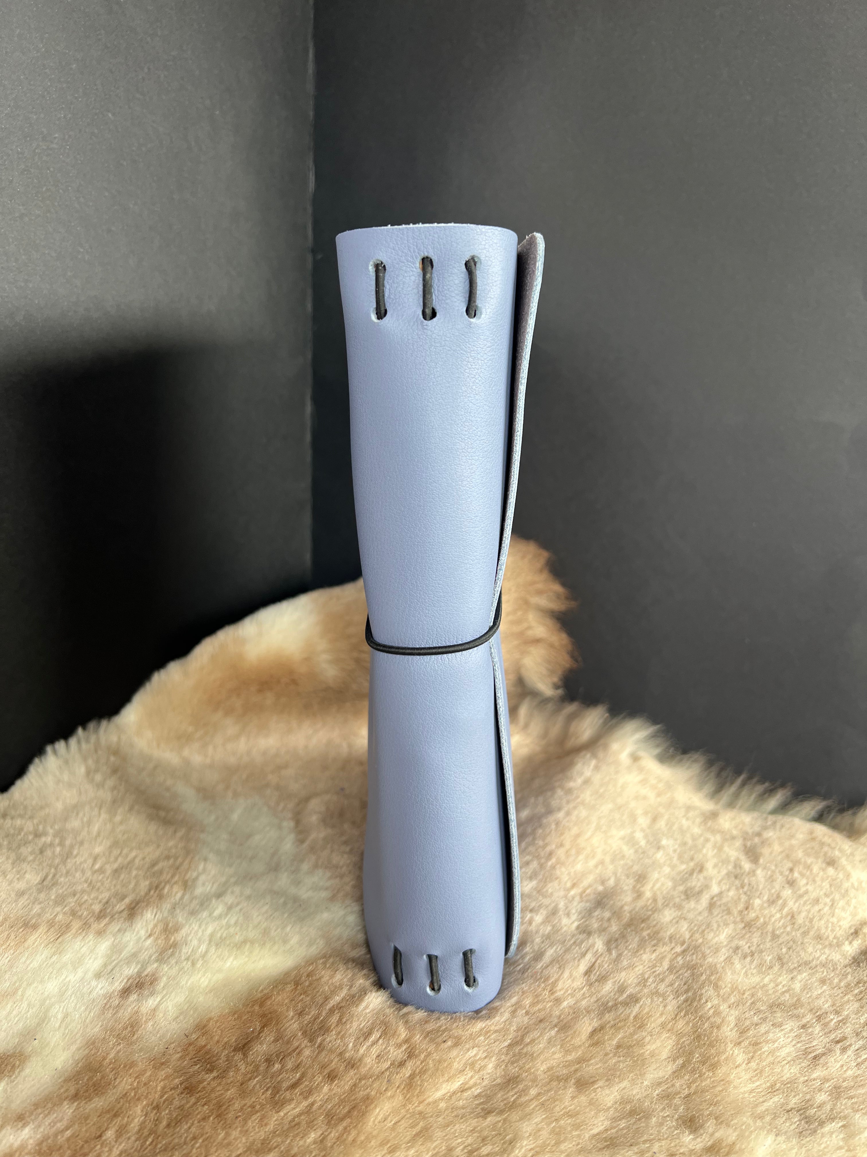 Kožený zápisník A5 - Fialová - Purple Lila - Dlhá verzia