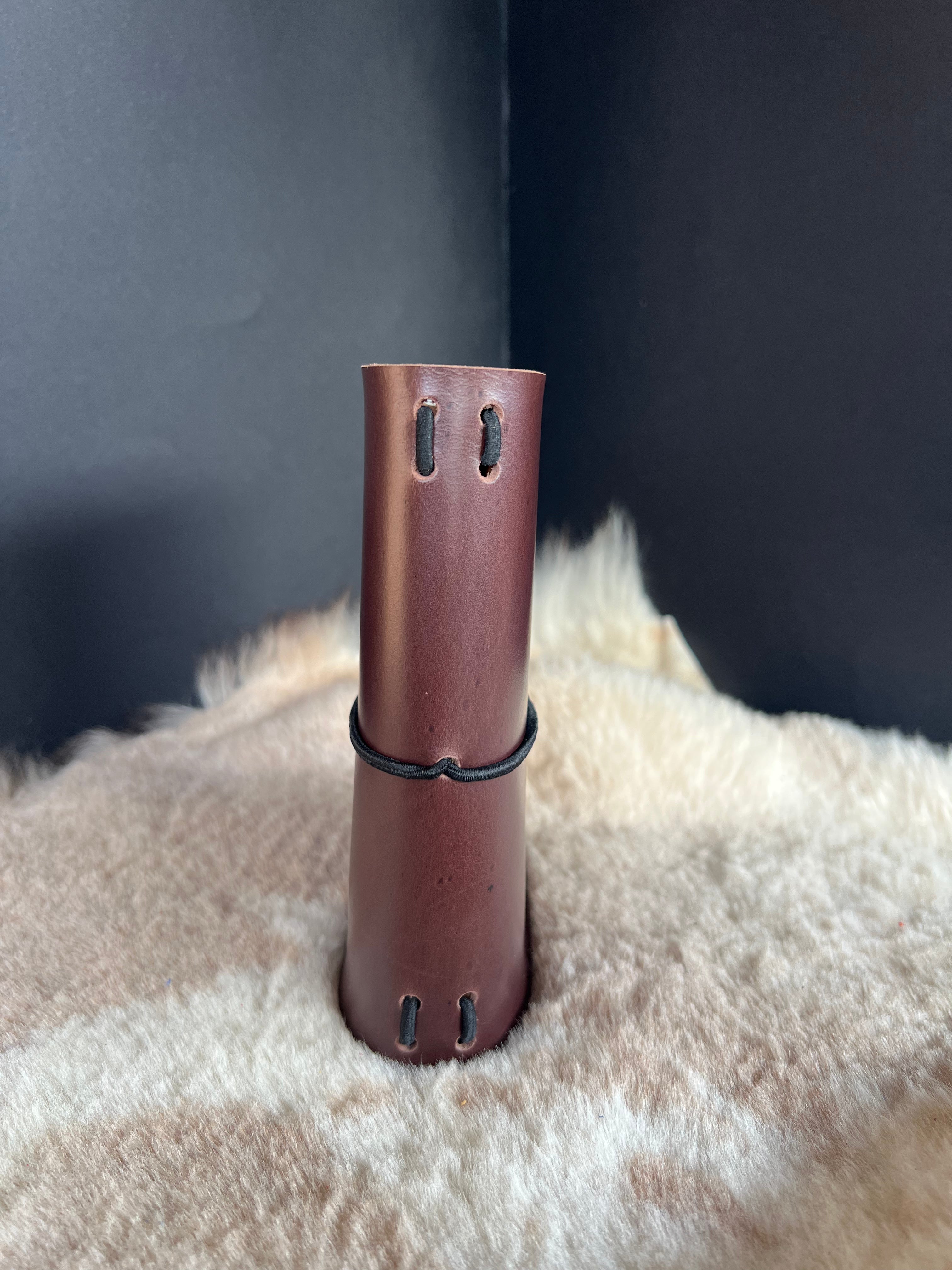Kožený zápisník A6 - Hnedá - brown chocolate - krátka verzia