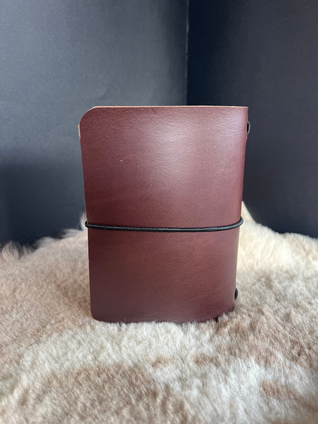 Kožený zápisník A6 - Hnedá - brown chocolate - krátka verzia