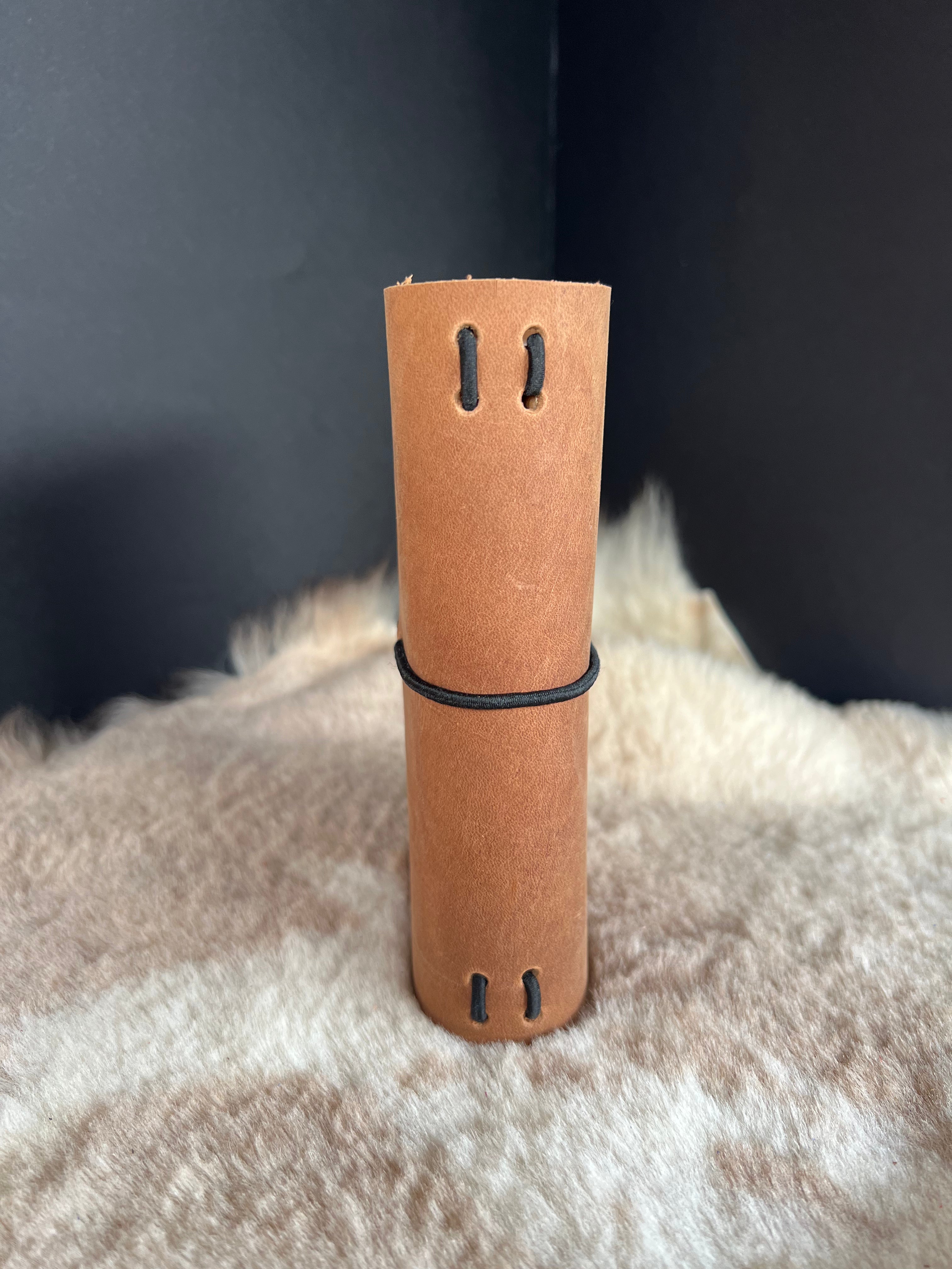 Kožený zápisník A6 - Hnedá - brown light - dlhá verzia