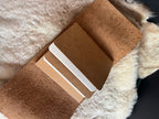 Kožený zápisník A6 - Hnedá - brown light - dlhá verzia