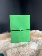 Kožený zápisník A6 - Zelená - Green Spring - dlhá verzia