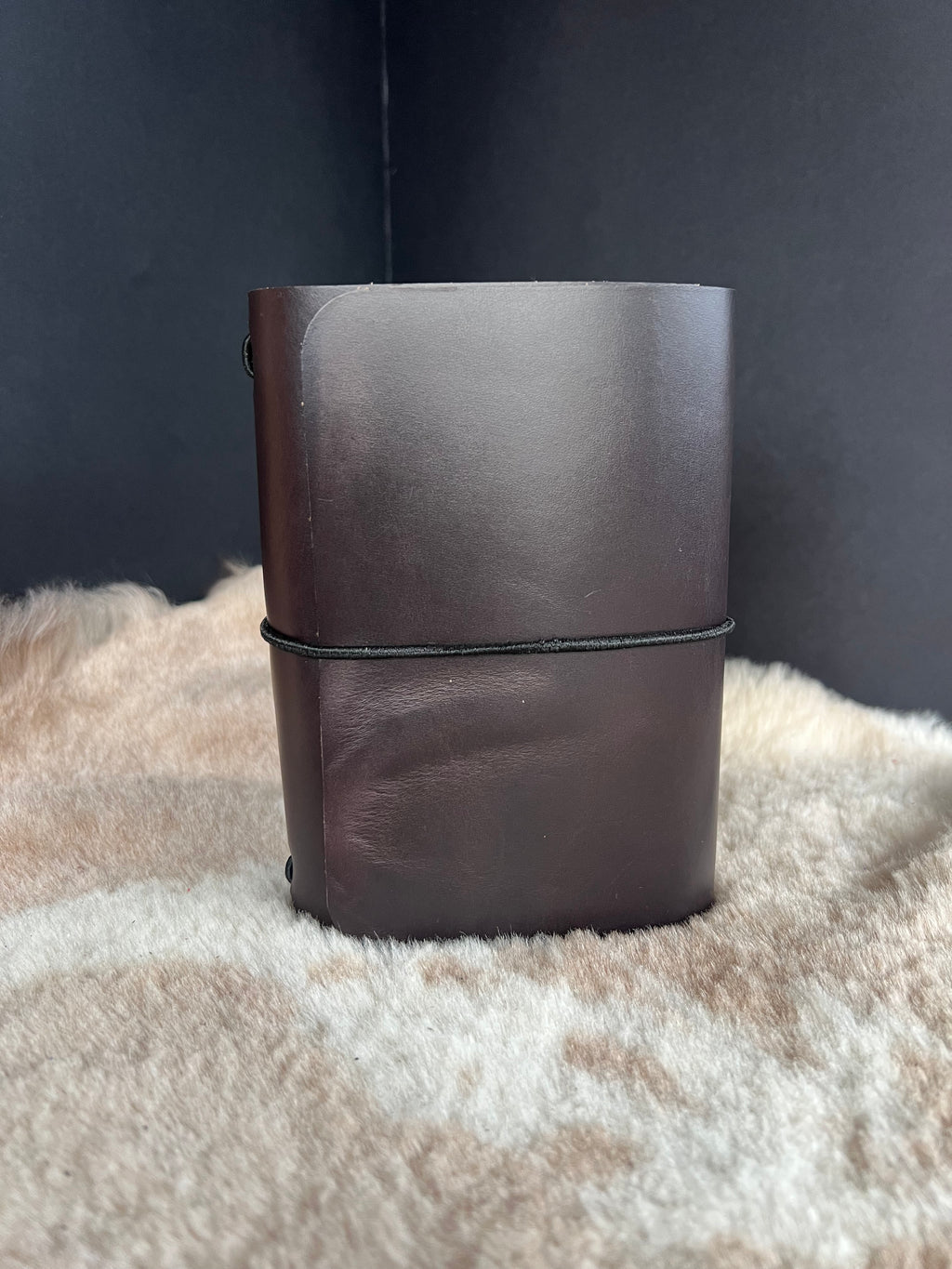 Kožený zápisník A6 - Hnedá - brown dark - dlhá verzia
