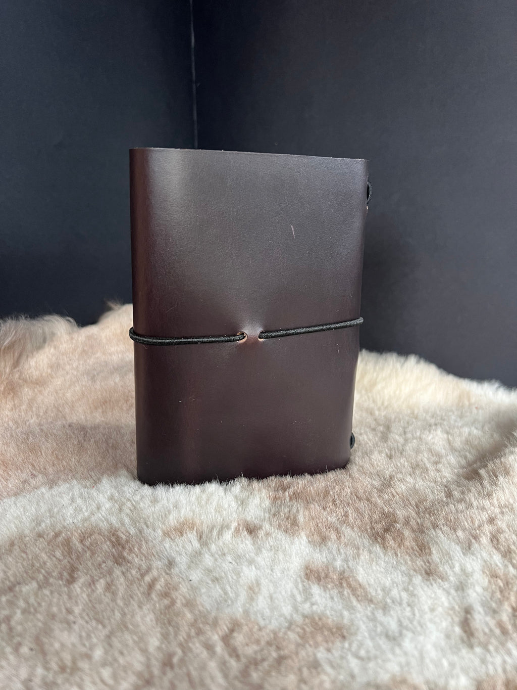 Kožený zápisník A6 - Hnedá - brown dark - dlhá verzia