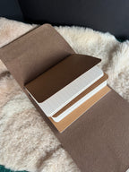 Kožený zápisník A6 - Hnedá - brown dark - dlhá verzia
