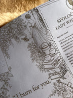 Kožený zápisník A5 - Fialová - LIMITKA - Bridgerton vibe - dlhá verzia