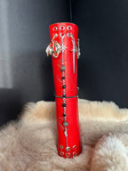 Kožený zápisník A5 - červená - LIMITKA - Acotar vibe - dlhá verzia