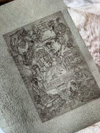 Kožený zápisník A5 - zelená - LIMITKA - Jurský park vibe - dlhá verzia