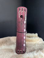 Kožený zápisník A5 - Ružová - LIMITKA - Dragon princes - dlhá verzia