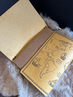 Kožený zápisník A5 - žltá - LIMITKA - Travel Journal yellow - dlhá verzia