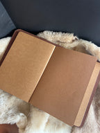 Kožený zápisník A5 - hnedá - LIMITKA - Travel Journal Europa - krátka verzia