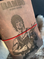 Kožený zápisník A5 - hnedá - LIMITKA - Rambo I. First Blood - krátka verzia