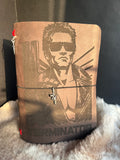 Kožený zápisník A5 - hnedá - LIMITKA - TERMINATOR - krátka verzia
