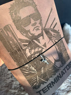 Kožený zápisník A5 - hnedá - LIMITKA - TERMINATOR - krátka verzia