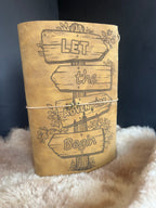 Kožený zápisník A5 - medová - LIMITKA - TRAVEL - dlhá verzia