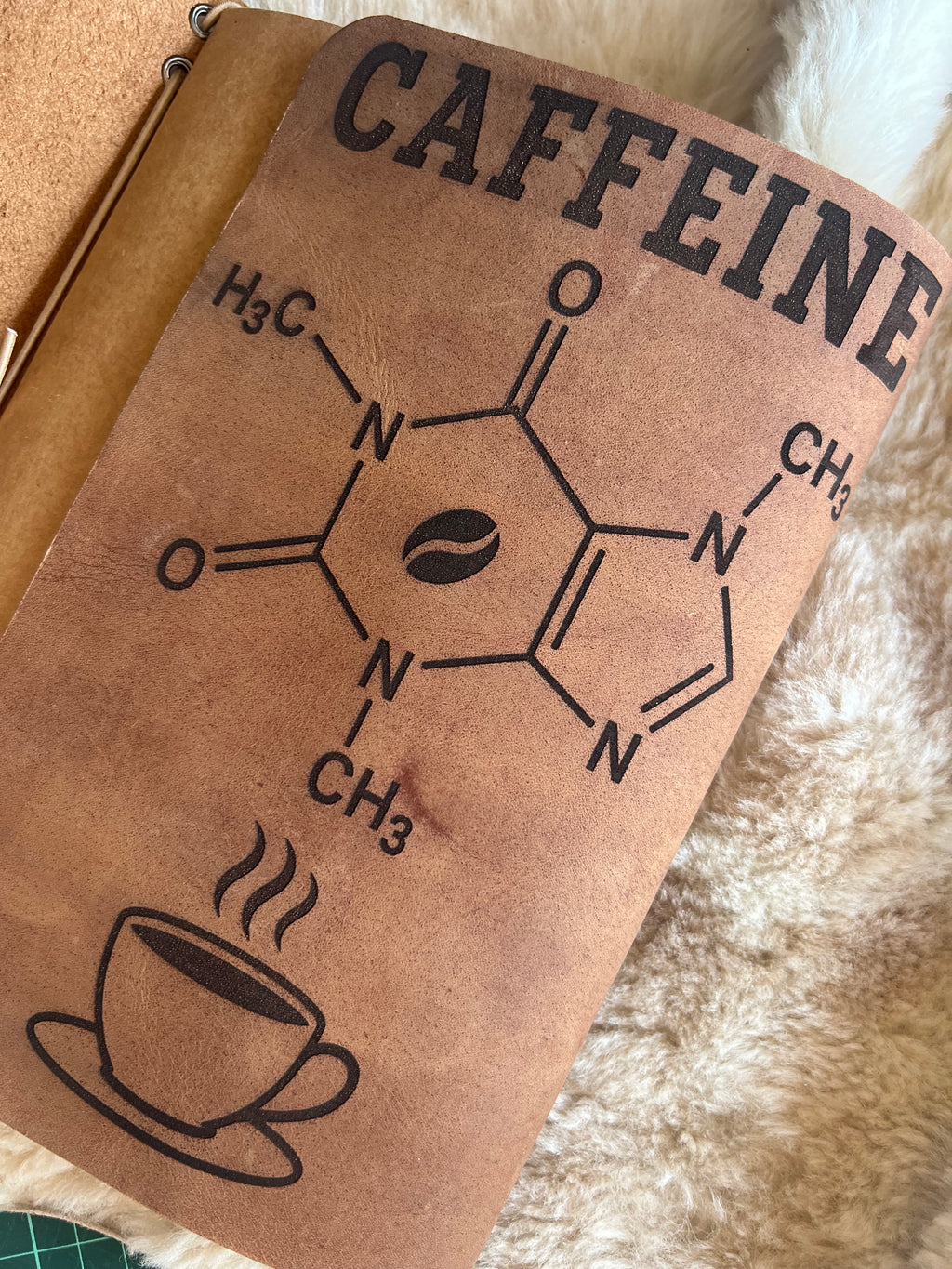 Kožený zápisník A5 - hnedá - LIMITKA - COFFEE - dlhá verzia