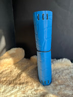 Kožený zápisník A5 - Modrá - Blue croco - Dlhá verzia