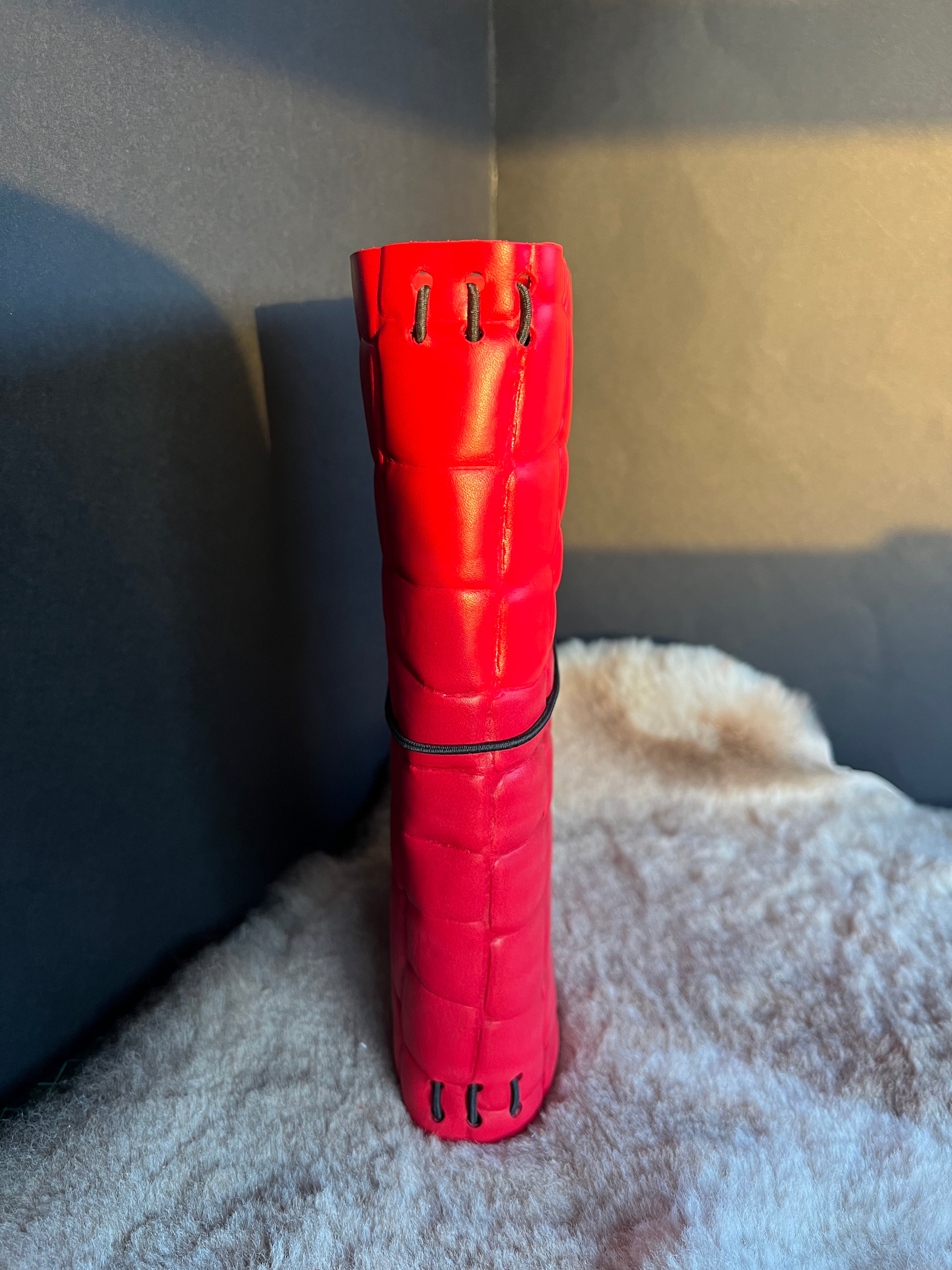 Kožený zápisník A5 - Červená - Red croco - Dlhá verzia