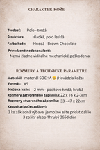 Kožený zápisník A5 - Hnedá - Brown Chocolate - dlhá verzia