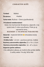 Kožený zápisník A5 - ružová - LIMITKA - RECEPTAR - dlhá verzia